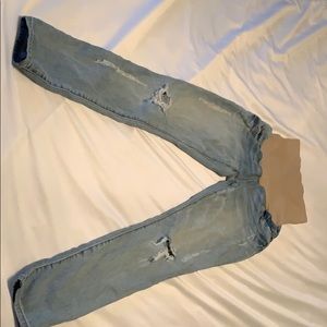 Skinny Leg, Distressed, Maternity Jeans